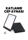 Mey İthalat® Katlanabilir İkili Cep Aynası Seti – Ultra Net Cam & Ergonomik Kompakt Tasarım