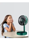 Mey İthalat® Katlanabilir Mini Fan – 3 Kademeli Soğutma, Şarjlı