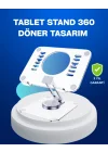 Mey İthalat® Katlanabilir Tablet Standı Ayarlanabilir Kaymaz Şeffaf Tasarım