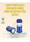 Mey İthalat® Katlanabilir USB Çıkışlı Kamp Feneri – Şarj Edilebilir, Dayanıklı ve Çok Fonksiyonlu