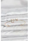 Mey İthalat® Kelebek Model Gold Renk Bileklik