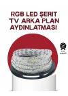 Mey İthalat® Kendinden Yapışkanlı LED Şerit Televizyon Aydınlatması 2mt