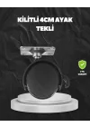 Mey İthalat® Kilitli 4 cm Evrensel Tekerlek Ayak Tek Adet