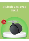Mey İthalat® Kilitsiz 4 cm Mobilya Ayağı Tek Adet Pratik ve Dayanıklı