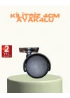 Mey İthalat® Kilitsiz Mini Tekerlek Ayak 4 cm 4’lü Set Kolay Montaj