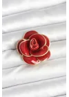 Mey İthalat® Kırmızı Gül Model Broş