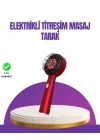 Mey İthalat® Kırmızı LED Işıklı Saç Derisi Masaj Aleti