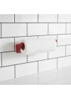 Mey İthalat® Kırmızı Peçete Askısı Mutfak Duvar Tipi Peçetelik Organizer