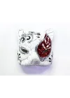 Mey İthalat® Kırmızı Renk İşlemeli Seramik Malzemeden İmal Venedik Kedi Model Magnet