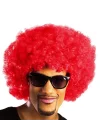 Mey İthalat® Kırmızı Renk Kıvırcık Afro Bonus Peruk