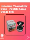 Mey İthalat® Kolay Ayarlanabilir Alevli ve Güvenli Metal Kamp Ocağı