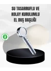 Mey İthalat® Kolay Montajlı 3 Modlu Yüksek Basınç Duş Başlığı