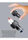 Mey İthalat® Kompakt Tasarımlı Type-C + USB Girişli Araç Şarj Başlığı