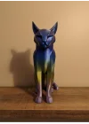 Mey İthalat® Koyu Rainbow Kedi Biblo Modern Salon ve Raf Dekoru