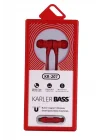Mey İthalat®  KR-207 Mıknatıslı Kablolu Kulaklık - Kırmızı