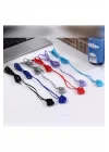 Mey İthalat®  KR-207 Mıknatıslı Kablolu Kulaklık - Kırmızı