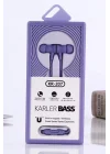 Mey İthalat®  KR-207 Mıknatıslı Kablolu Kulaklık - Mor
