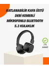 Mey İthalat® Kristal Netliğinde Ses ve Güçlü Baslı Kablosuz Kulak Üstü