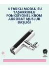 Mey İthalat® Krom Kaplamalı Çok Fonksiyonlu Musluk Başlığı | Paslanmaz Malzeme