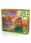 Mey İthalat®  rise On The Farm 12 Parça Puzzle