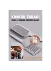 Mey İthalat® Kuaför Berber Kavisli Kontur Kesim Tarağı 2 li SET