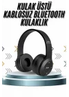 Mey İthalat® Kulak Üstü Bluetooth Kulaklık Yüksek Ses Kaliteli Ayarlanabilir