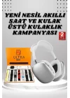 Mey İthalat® Kulak Üstü P9 Kablosuz Bluetooth Kulaklık ve 7 Kordonlu Akıllı Saat