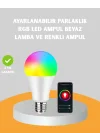 Mey İthalat® Kumanda Destekli Çok Renkli Akıllı LED Ampul
