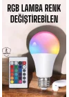 Mey İthalat® Led Ampul Enerji Dostu RGB Işıklı 100W Led Işık