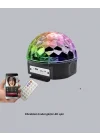 Mey İthalat® LED Disko Küresi Bluetooth Hoparlörlü Ritimle Senkronize Döner Işıklı