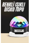 Mey İthalat® Led Işık Disko Topu Bluetooth Hoparlörlü USB Müzik Çalar Kumandalı