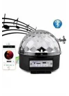 Mey İthalat® Led Işık Disko Topu Bluetooth Hoparlörlü USB Müzik Çalar Kumandalı