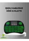 Mey İthalat® LED Işıklı Q Klavye – Touchpad, Numerik Tuş Takımı ve Multimedya Kısayolları