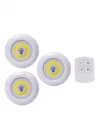 Mey İthalat® Led Lamba 3lü Uzaktan Kumandalı Yapışkanlı