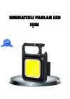 Mey İthalat® LED Mini Anahtarlık Fener – 1000 Lümen Güçlü Işık ve USB Type-C Şarjlı