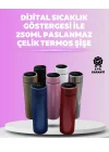 Mey İthalat® LED Sıcaklık Ölçerli 250 ml Yalıtımlı Termos Şişe
