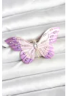 Mey İthalat® Lila Renk Kelebek Model Broş