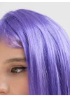Mey İthalat® Lila Renk Uzun Düz Parti Peruğu