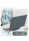 Mey İthalat®   Macbook Pro 13 2020 Macbook Kumaş Kapak - Gri