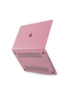 Mey İthalat®  Macbook Pro 13 2021 Macbook Buzlu Kapak - Pembe