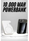 Mey İthalat® Magsafe Hızlı Şarj 10.000 Mah Wireless Şarj Powerbank Android ve İOS Uyumlu