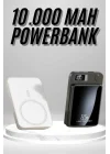 Mey İthalat® Magsafe Hızlı Şarj 10.000 Mah Wireless Şarj Powerbank Android ve İOS Uyumlu