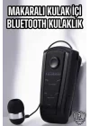 Mey İthalat® Makaralı Bluetooth Kulaklık Çağrı Cevaplama Kablolu Uzun Pil Ömrü