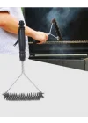 Mey İthalat® Mangal Izgara Temizleme Fırçası Pas Tutmaz Çelik Telli