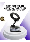 Mey İthalat® Manyetik Araç Telefon Tutucu 360 Derece Dönebilen Vakumlu Stand