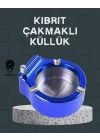 Mey İthalat® Masa Üstü Çakmaklı Küllük Paslanmaz Metal Gövde