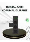 Mey İthalat® Masa Üstü Çoklu Priz USB ve Type-C Çıkışlı Güç Dağıtıcı