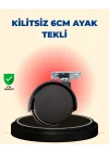 Mey İthalat® Masa ve Sehpa İçin 6 cm Kilitsiz Ayak Tekli