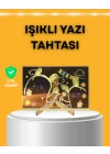 Mey İthalat® Masaüstü ve Duvara Monte Edilebilir LED Işıklı Yazı Panosu