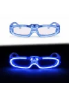 Mey İthalat® Mavi LED Işıklı Parti Gözlüğü 3 Modlu – Gece Eğlence Gözlüğü